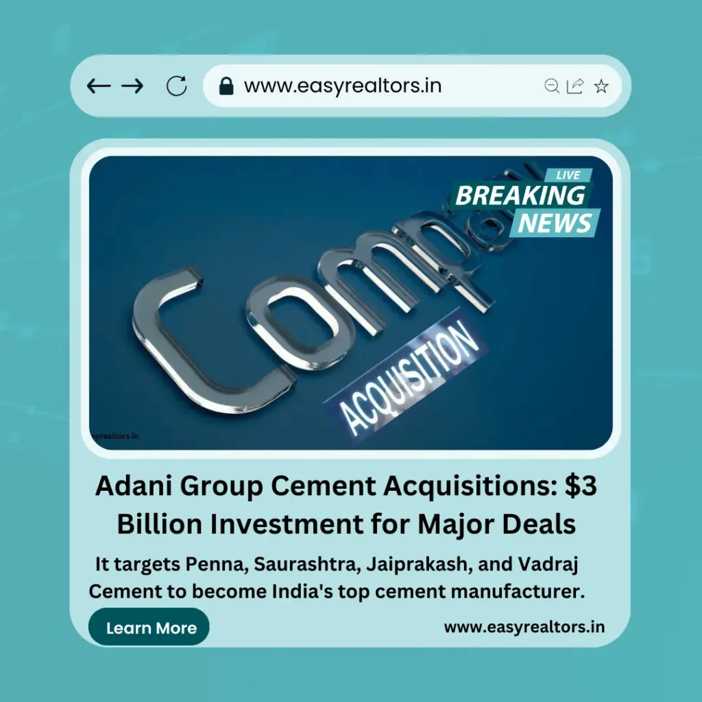 Adani Group Cement Acquisitions