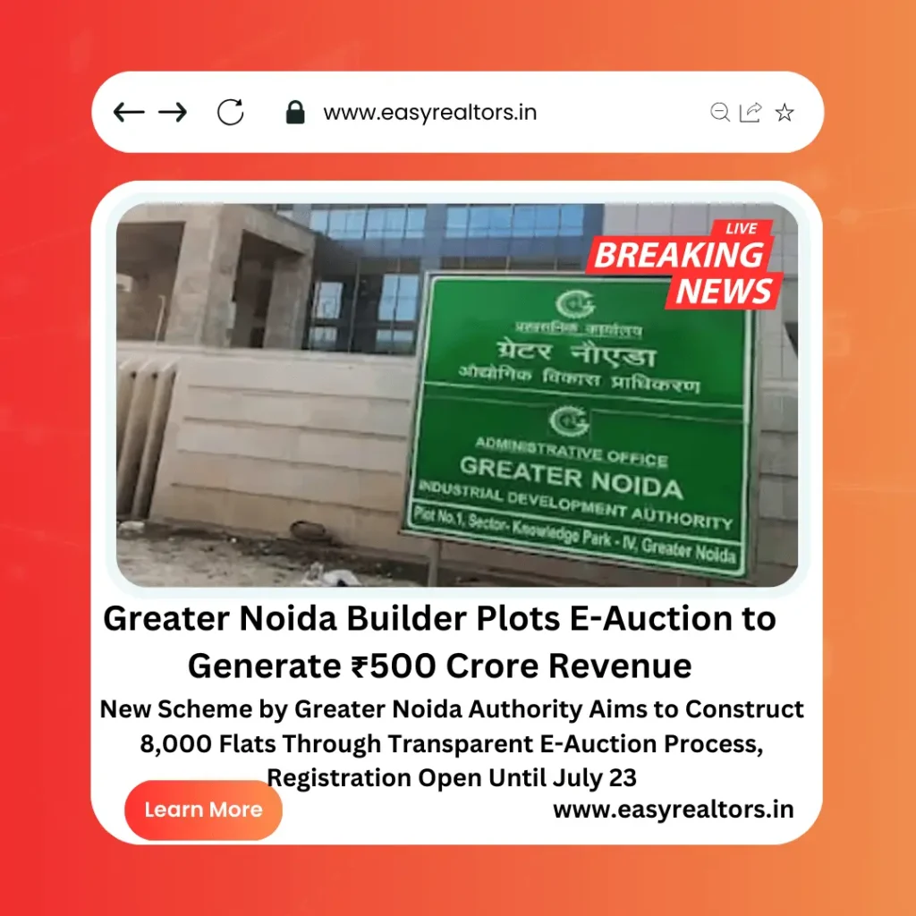 Greater Noida Builder Plots E-Auction
