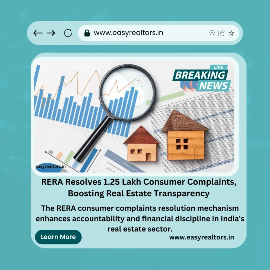 RERA consumer complaints resolution