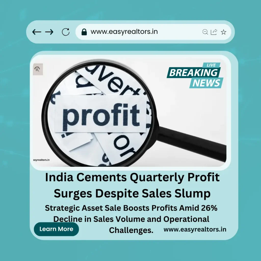 India Cements Quarterly Profit