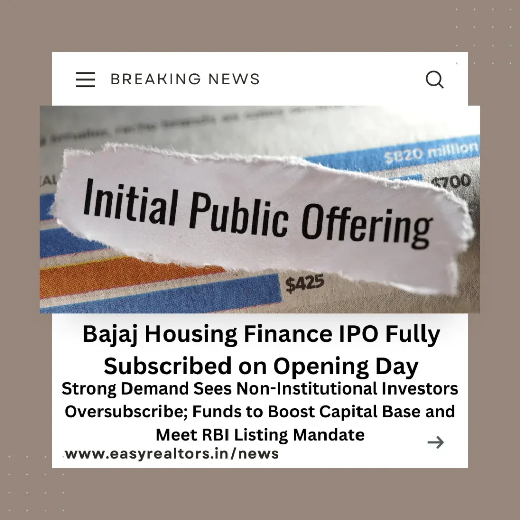 Bajaj Housing Finance IPO Fully Subscribed in Hours