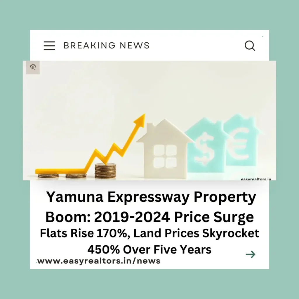 Yamuna Expressway Real Estate Growth: Flats 170%, Land 450% Rise