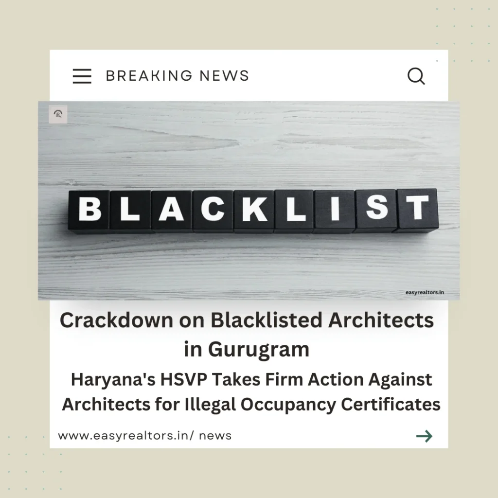 Action Against Blacklisted Architects in Gurugram