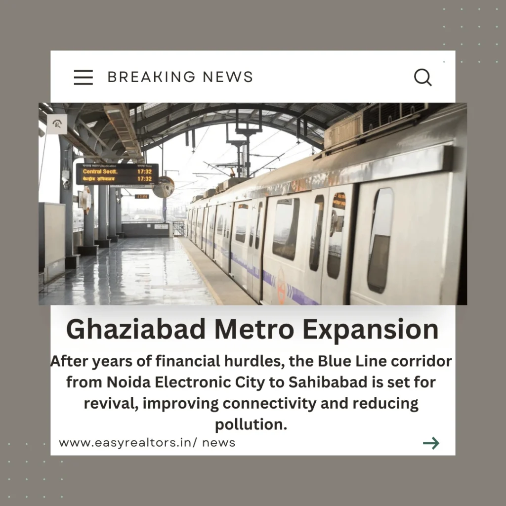 Ghaziabad Metro Expansion Set for Revival