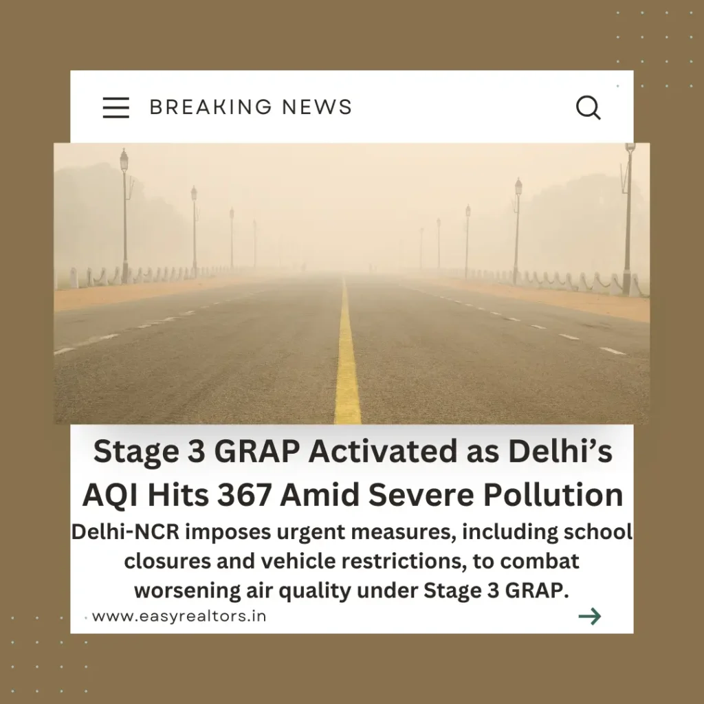 Urgent: Stage 3 GRAP Activated as Delhi's AQI Hits 367