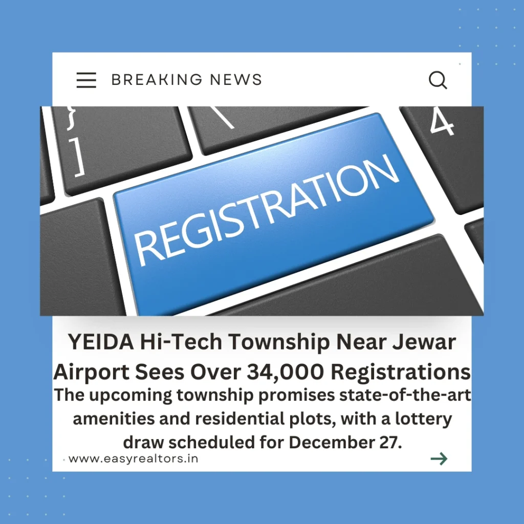 YEIDA Hi-Tech Township: 34,000+ Registrations Near Jewar