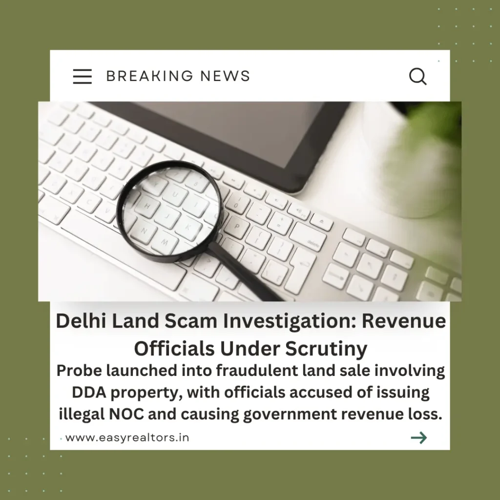 Delhi Land Scam Investigation: Revenue Officials Under Probe